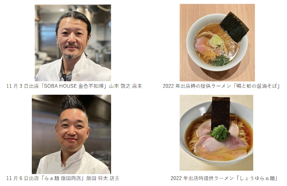   ところざわサクラタウン「ラーメンWalkerキッチン」開業3周年記念イベントを11月3日～12日に開催！
